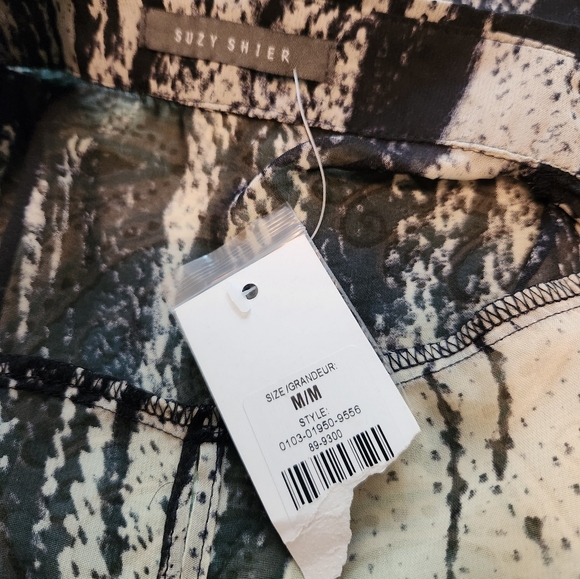 Sheer Flowy Long Vest Tunic Top Duster / Dress Overlay NEW Suzy Sheir M Tall - Picture 5 of 5